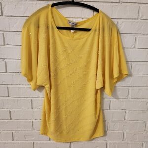 Vintage Bleeker & McDougal Yellow Women's Top XL